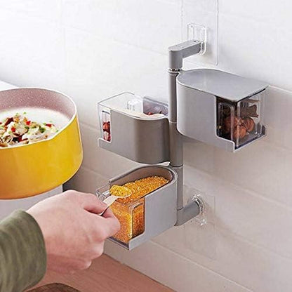 Layers Sticking Rotary Seasoning Kitchen Organizor
